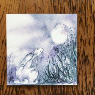 Moon-gazing-hare-Watching The Moon