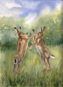 Boxing Hares